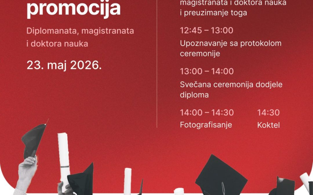 Svečana promocija diplomanata, magistranata i doktora nauka